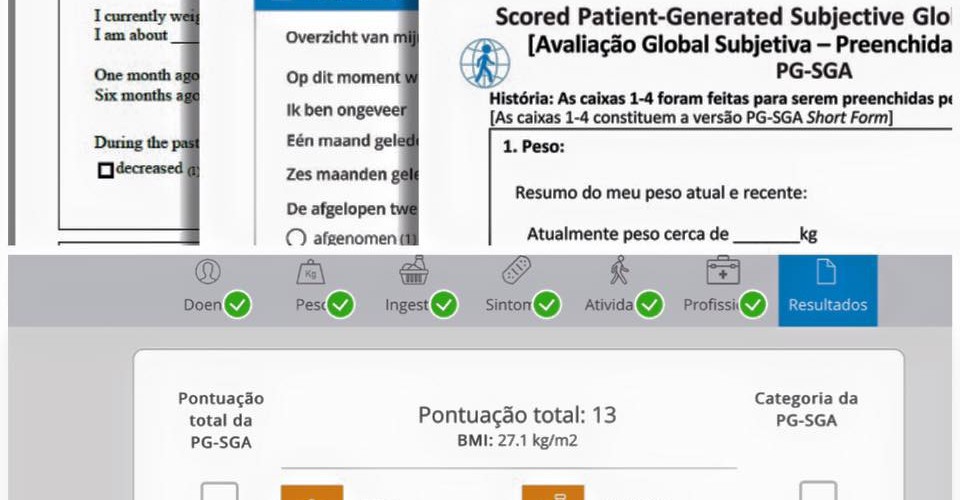 Upcoming: multiple validated translations of the PG-SGA and Pt-Global app Upcoming: multiple validated translations of the PG-SGA and Pt-Global app